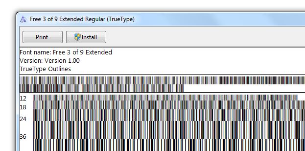 How To Install 3 Of 9 Barcode Font In Excel