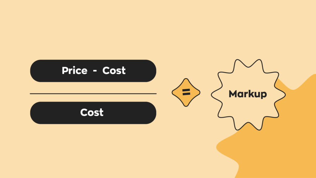 Margin vs. markup:
The formula for markup is (Price - cost) / Cost