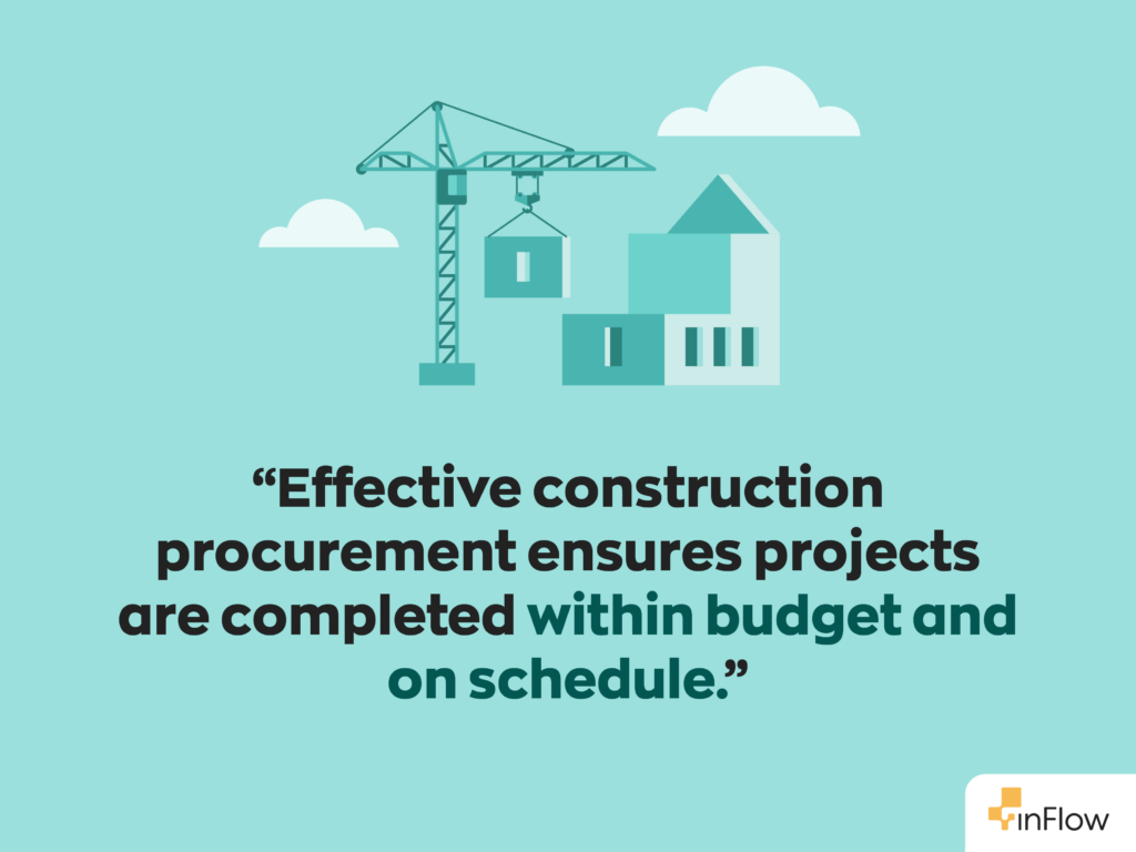  “Effective construction procurement ensures projects are completed within budget and on schedule.”